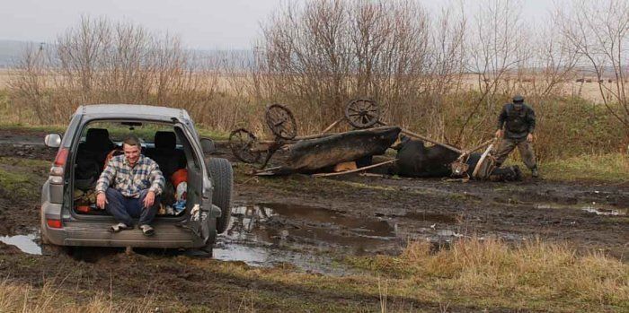 Land Cruiser застрял