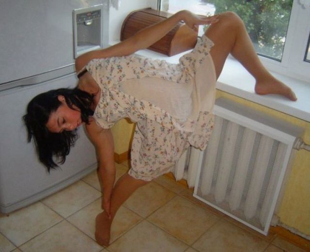 Домашний фотосет начинающей модели