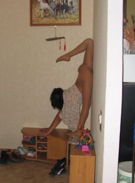 Домашний фотосет начинающей модели