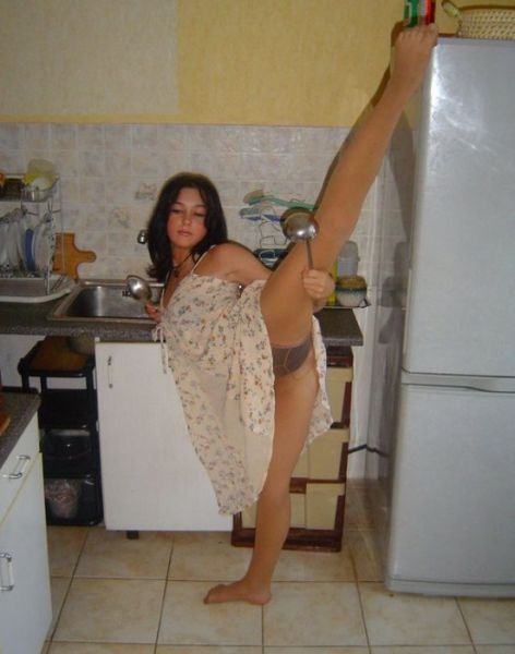 Домашний фотосет начинающей модели
