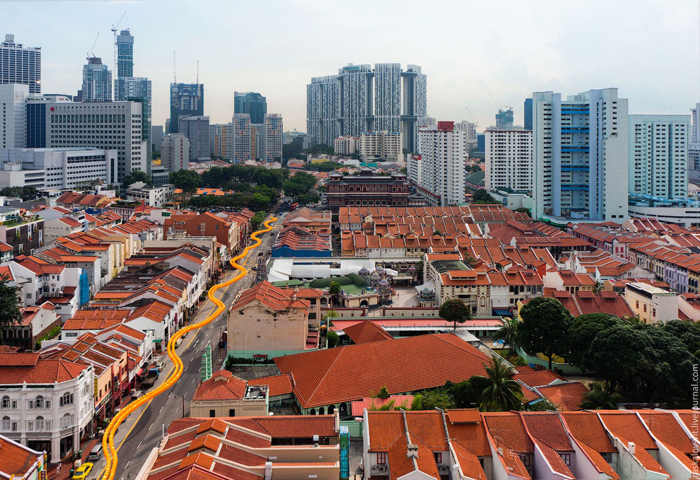 Сингапур с высоты