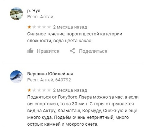 Придирчивый турист оставляет свои отзывы