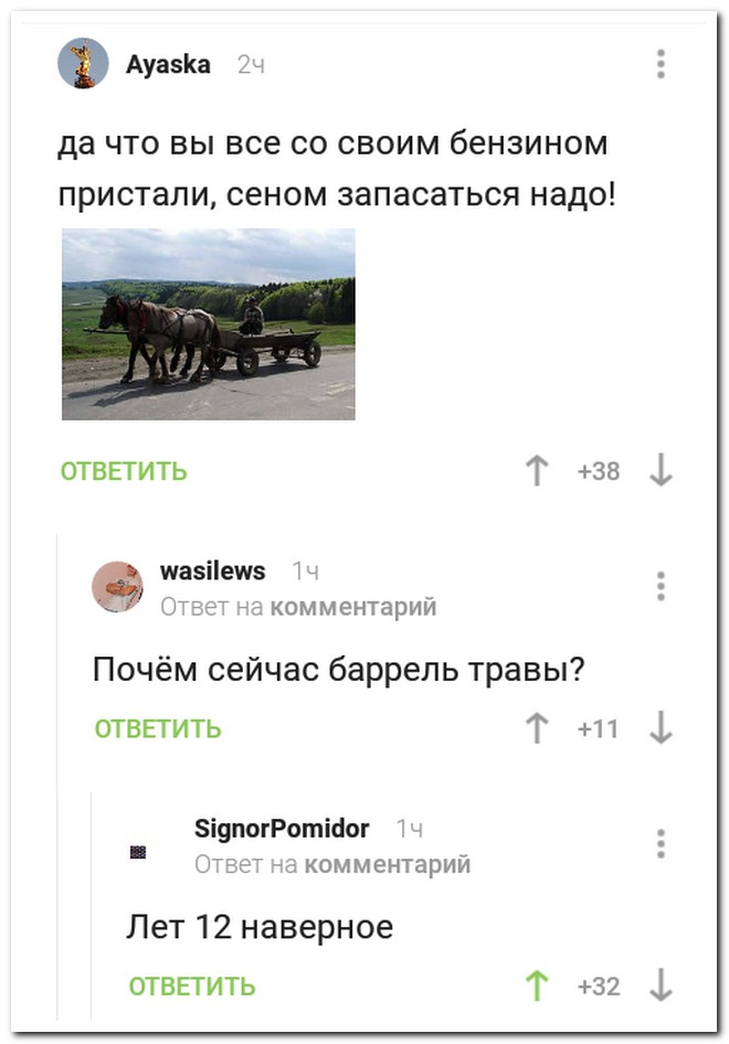 Забавные комментарии из социальных сетей