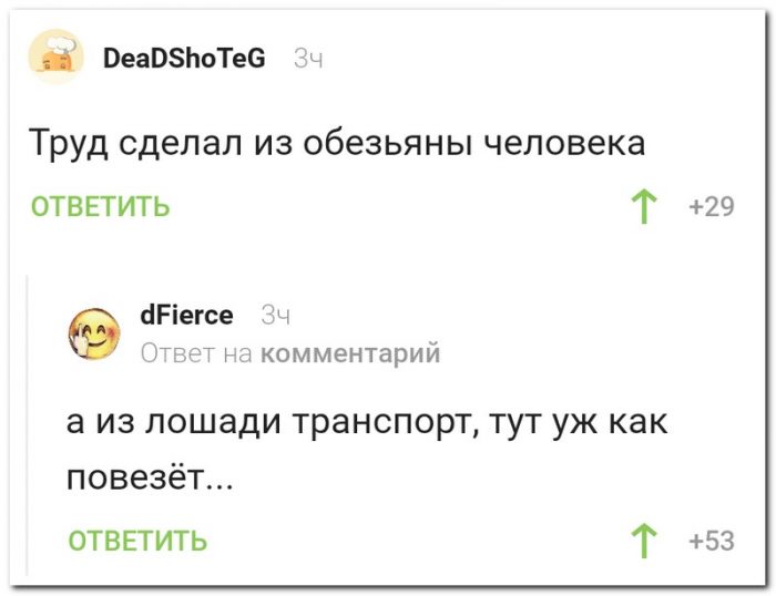 Забавные комментарии из социальных сетей