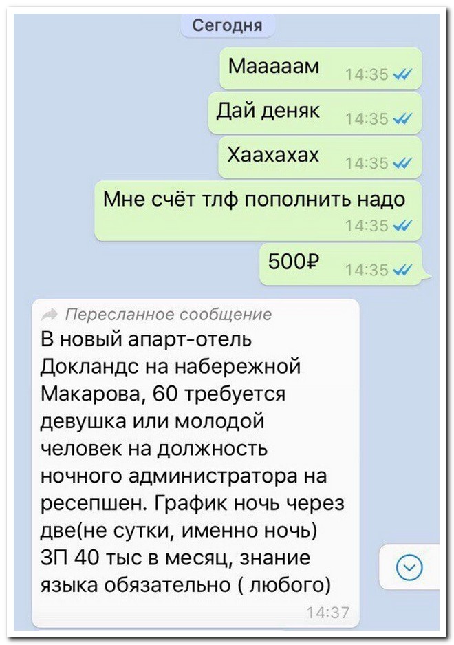 Забавные комментарии из социальных сетей