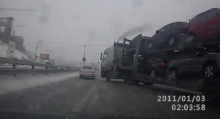 Машина устроила феерверк