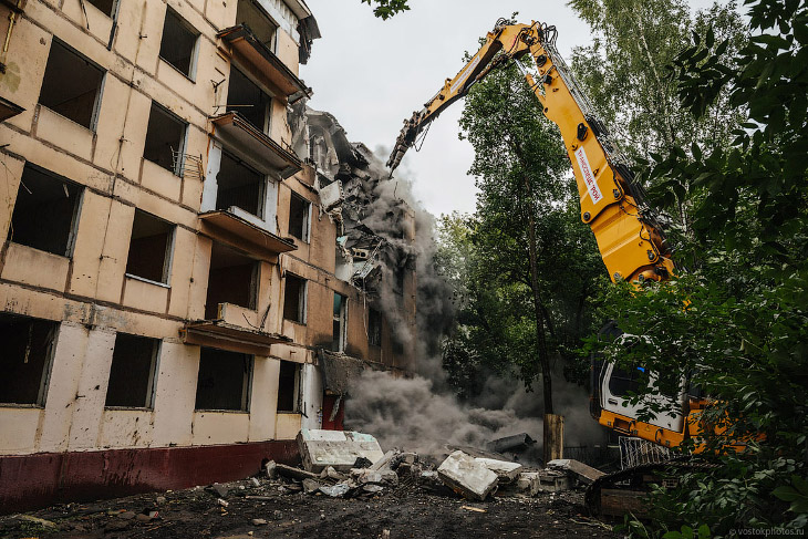 Как прошел первый снос по программе реновации в Москве