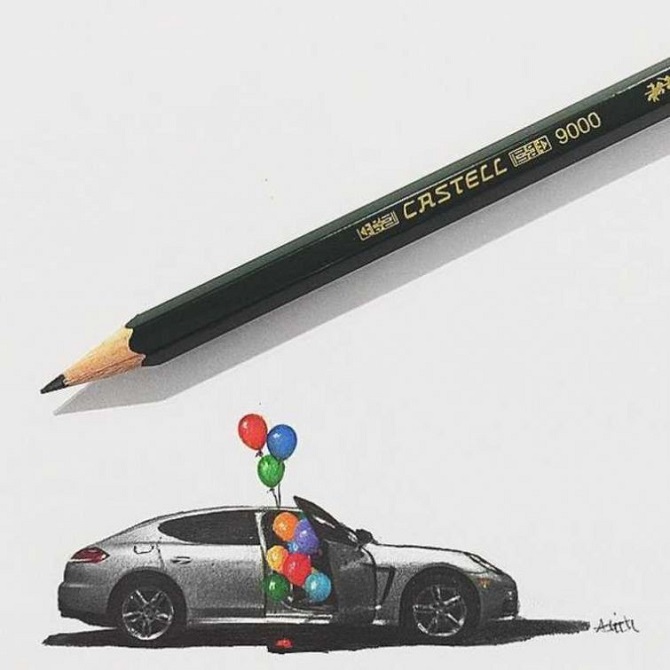 Миниатюрные рисунки знаменитостей, нарисованные карандашом, которые невозможно отличить от фотографии