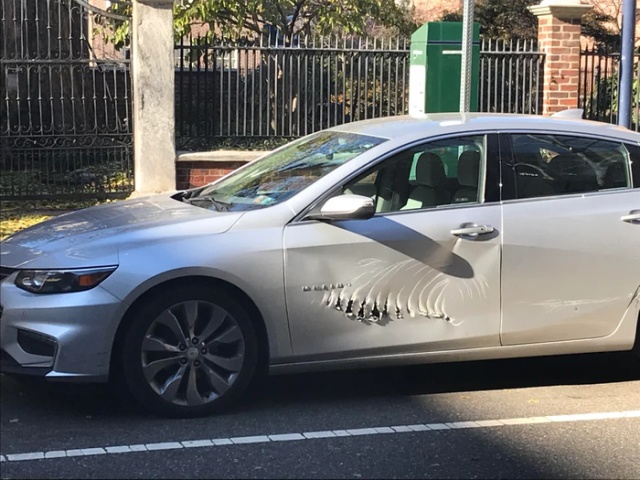 Странные повреждения на автомобиле
