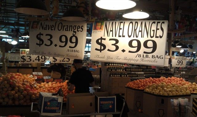 Сравнение цен на продукты в США и России