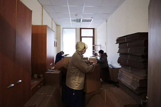 ИНИОН после пожара ИНИОН после пожара