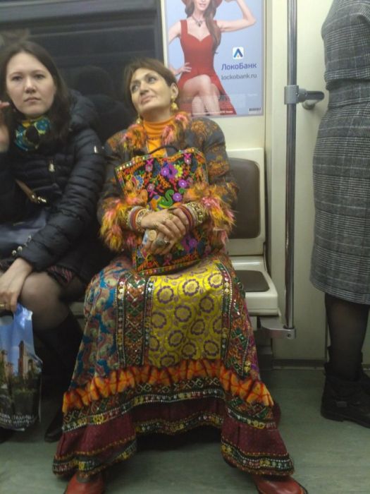 Модные пассажиры нашего метро