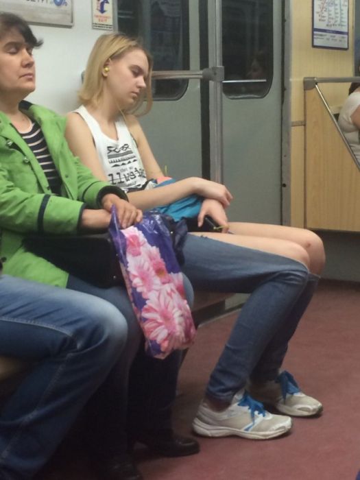 Модные пассажиры нашего метро