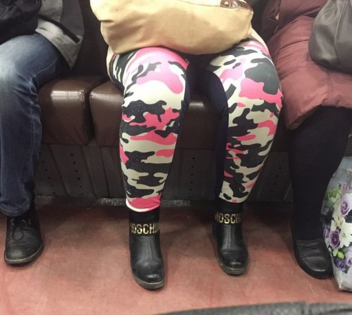 Модные пассажиры нашего метро