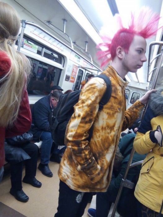 Модные пассажиры нашего метро