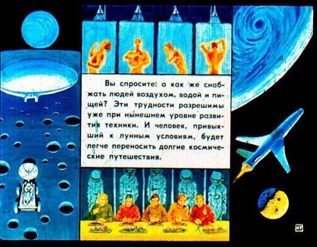 Детский диафильм «Прогулка в город будущего», 1976 год