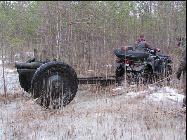 Эстонские поисковики обнаружили прекрасно сохранившуюся полковую пушку образца 1927 года