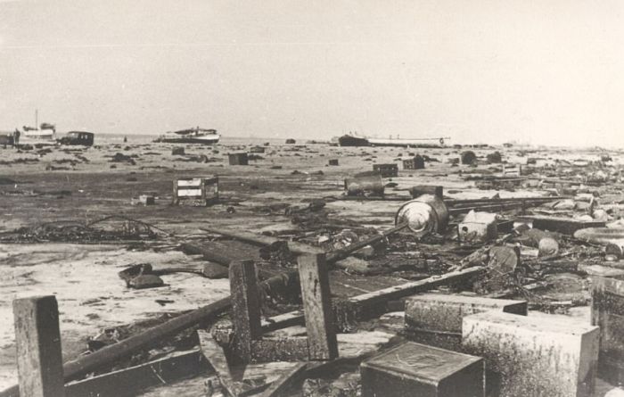 Французский город Дюнкерк после эвакуации 1940 года