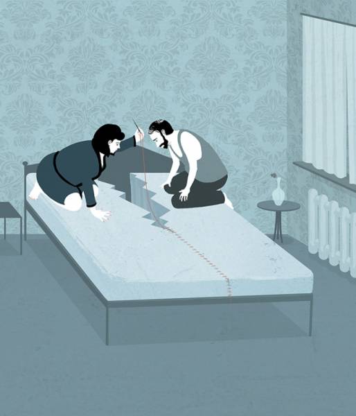 Иллюстрации, срывающие маску с мира, в котором мы живем