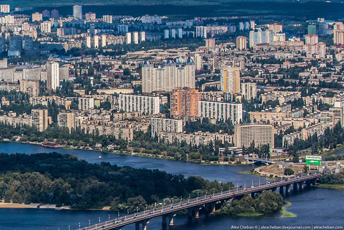 Киев с высоты птичьего полета