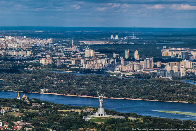 Киев с высоты птичьего полета