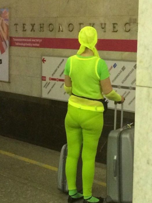 Модные пассажиры метро