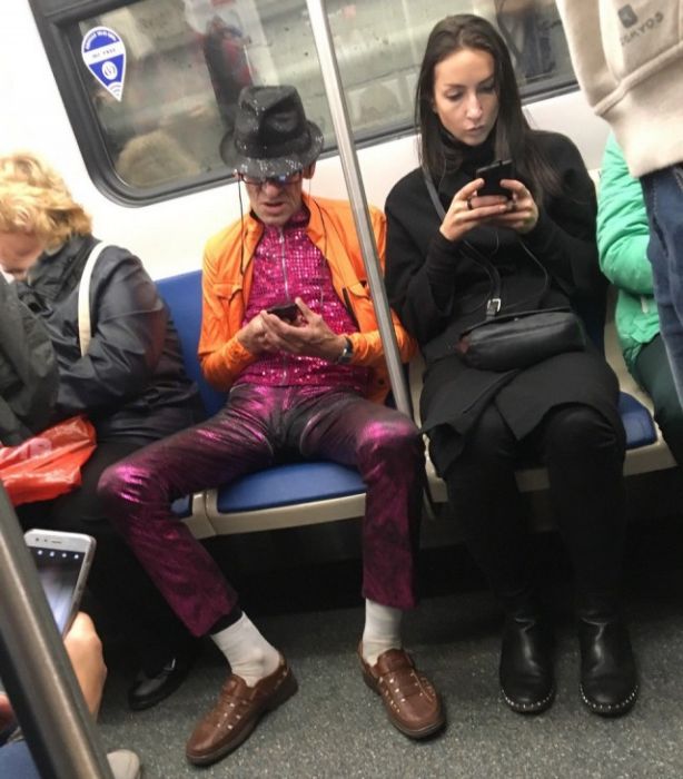 Модные пассажиры метро