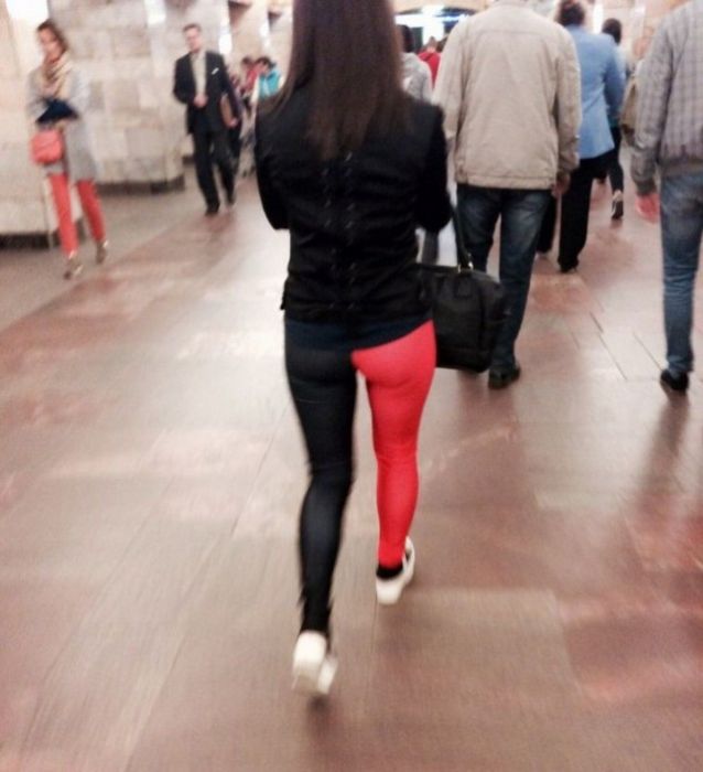 Модные пассажиры метро