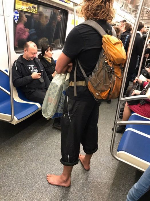 Модные пассажиры метро