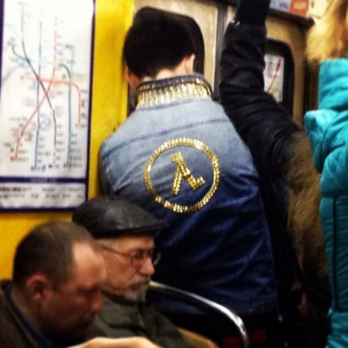 Модные пассажиры метро