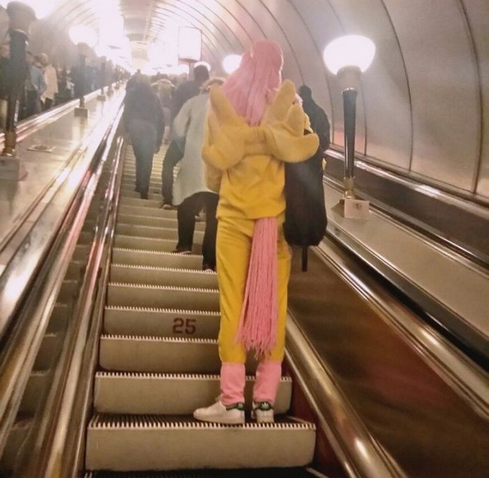 Модные пассажиры метро