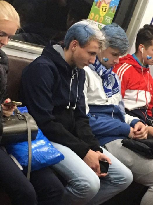 Модные пассажиры метро