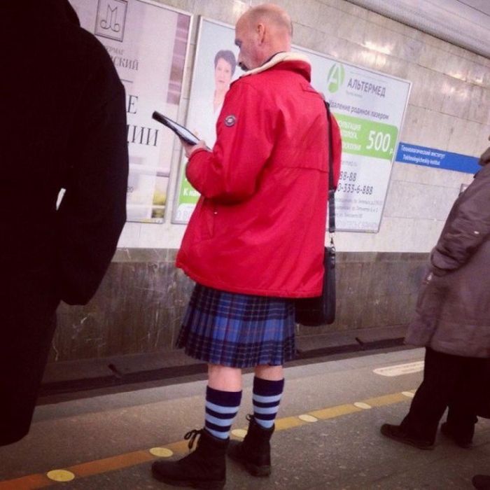 Модные пассажиры метро
