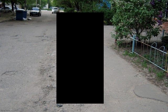 Покрасили бордюр