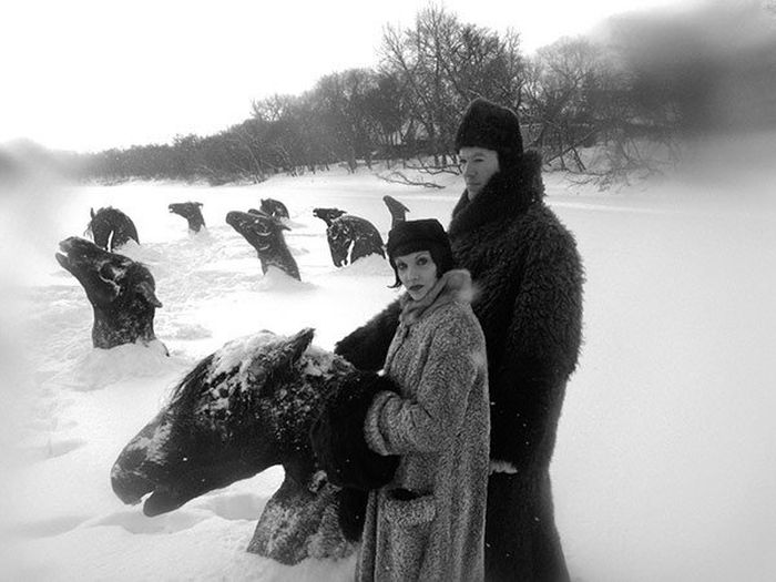 Жуткие черно-белые фото