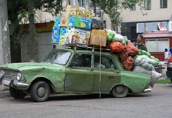 Безумные способы перевозки грузов
