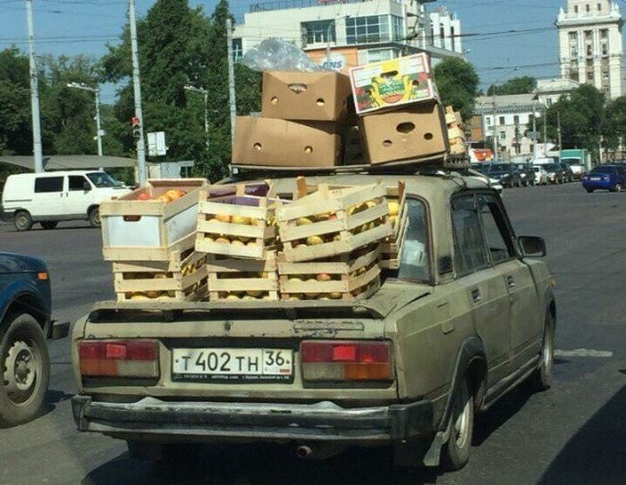 Безумные способы перевозки грузов