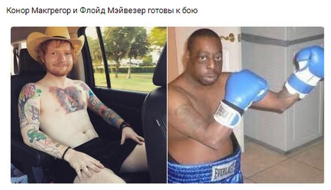 Шутки и приколы, связанные с боем Флойда Мейвезера и Конора Макгрегора