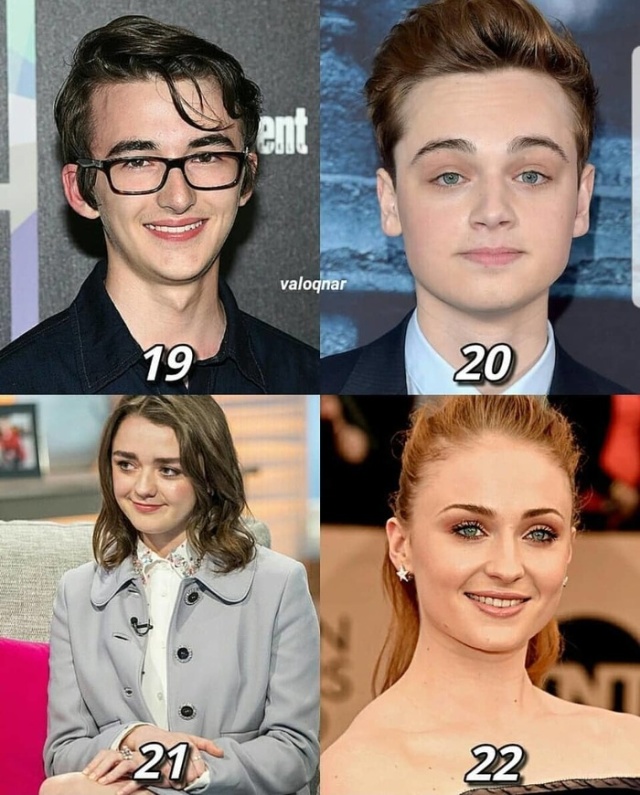 Возраст актеров, снимающихся в сериале "Игра престолов"