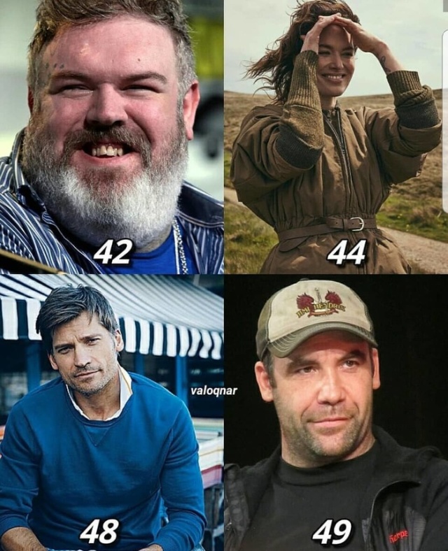 Возраст актеров, снимающихся в сериале "Игра престолов"