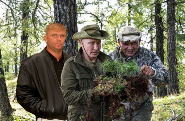 Фотожабы: Владимир Путин отдыхает на природе