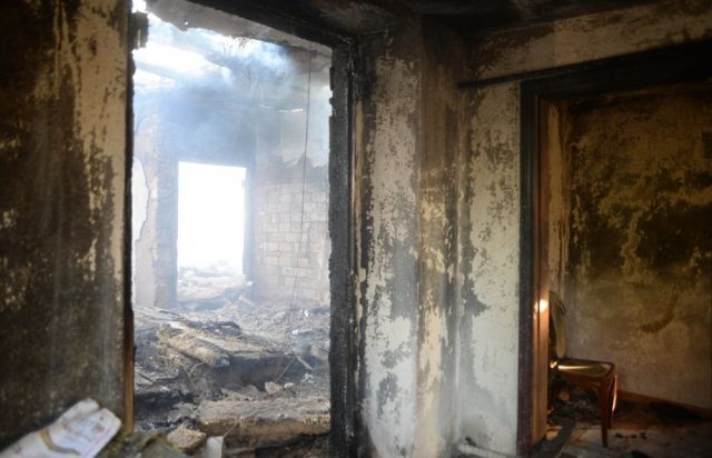 Калиновка после пожара на складе боеприпасов