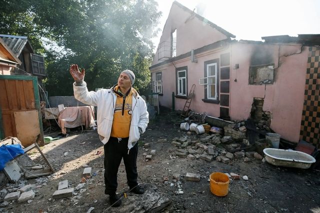 Калиновка после пожара на складе боеприпасов