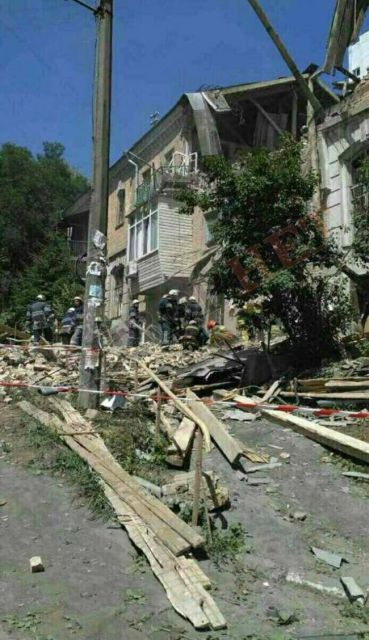 Калиновка после пожара на складе боеприпасов