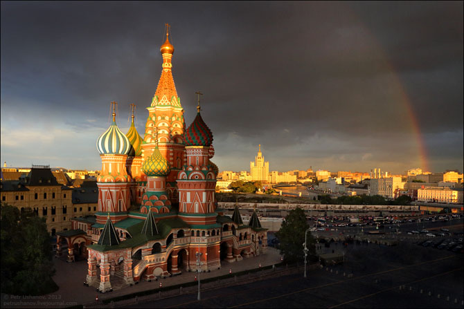 Виды со Спасской башни Московского Кремля