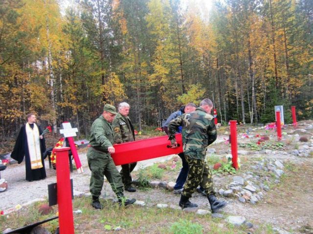 Торжественное захоронение бойцов Красной армии