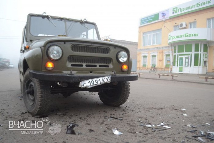 Последствия лобового столкновения Daewoo и УАЗа