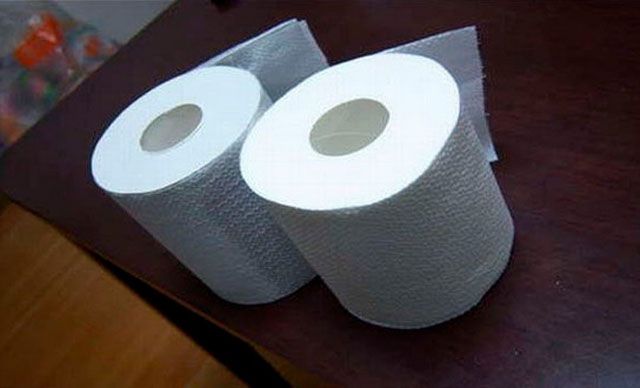 Шутка с туалетной бумагой