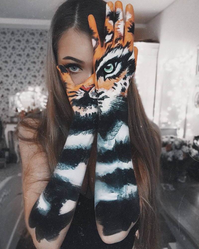 Яркие иллюзии на лице визажиста-самоучки из Литвы