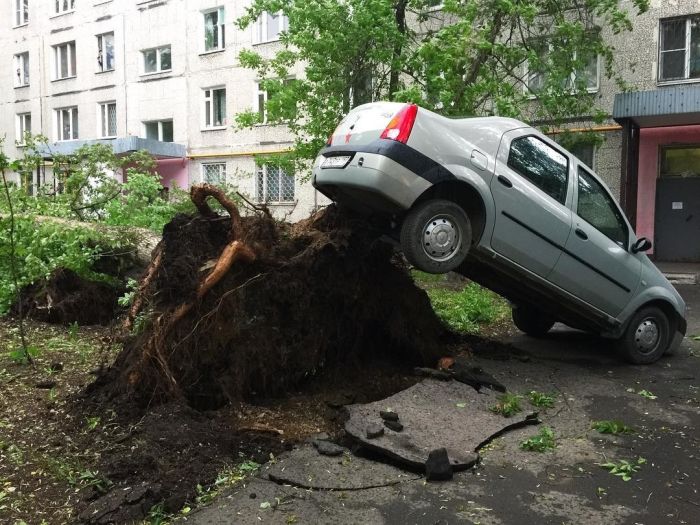 На Москву обрушился ураган